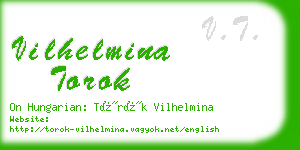 vilhelmina torok business card